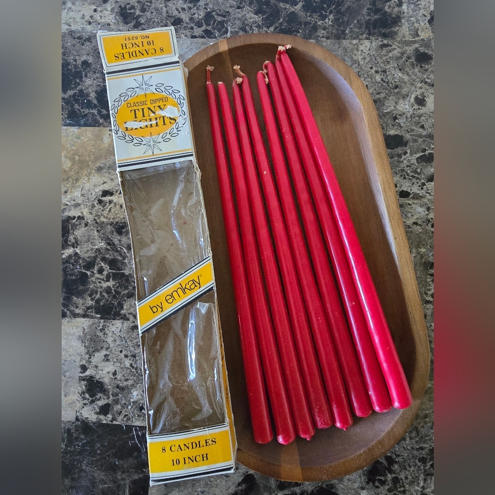 Red Taper Classic Dipped Tiny Light Candles - 8 Pack